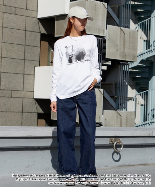 GOOD ROCK SPEED(グッドロックスピード)の「GOOD ROCK SPEED/グッドロックスピード Marilyn Monroe LS shirts 2026年春夏(Tシャツ/カットソー・メンズ・ホワイト・M/L/XL)」の9枚目の写真