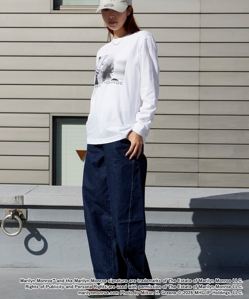 GOOD ROCK SPEED(グッドロックスピード)の「GOOD ROCK SPEED/グッドロックスピード Marilyn Monroe LS shirts 2026年春夏(Tシャツ/カットソー・メンズ・ホワイト・M/L/XL)」の7枚目の写真