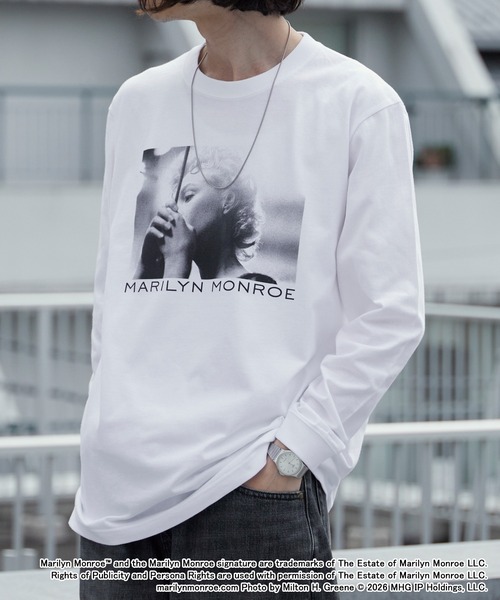 GOOD ROCK SPEED(グッドロックスピード)の「GOOD ROCK SPEED/グッドロックスピード Marilyn Monroe LS shirts 2026年春夏(Tシャツ/カットソー・メンズ・ホワイト・M/L/XL)」の15枚目の写真