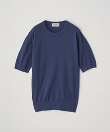 JOHN SMEDLEY（ジョンスメドレー）の「半袖コットンニットプルオーバー（ニット/セーター）」