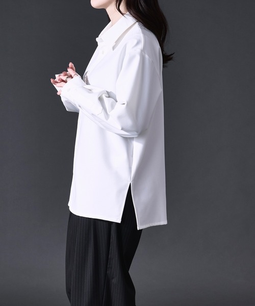 Ellno Loset（エルノロゼット）の「【UVカット＆イージーケア】Comfort regular shirt/コンフォートレギュラーシャツ（シャツ/ブラウス・メンズ・ホワイト系/ブルー系/ブラック系/オフホワイト・LARGE/MEDIUM/SMALL）」の6枚目の写真