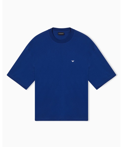 EMPORIO ARMANI(エンポリオアルマーニ)の「<オンライン限定>【エンポリオ アルマーニ】オーバーサイズTシャツ ジャージー ユーズドエフェクト ロゴプリント(Tシャツ/カットソー・メンズ・ブラック/ライトブルー・XX-LARGE/X-SMALL/X-LARGE/SMALL/MEDIUM/LARGE)」の5枚目の写真