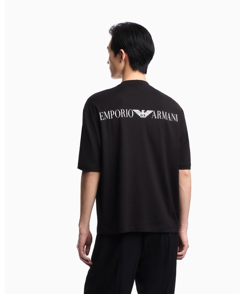 EMPORIO ARMANI(エンポリオアルマーニ)の「<オンライン限定>【エンポリオ アルマーニ】オーバーサイズTシャツ ジャージー ユーズドエフェクト ロゴプリント(Tシャツ/カットソー・メンズ・ブラック/ライトブルー・XX-LARGE/X-SMALL/X-LARGE/SMALL/MEDIUM/LARGE)」の8枚目の写真