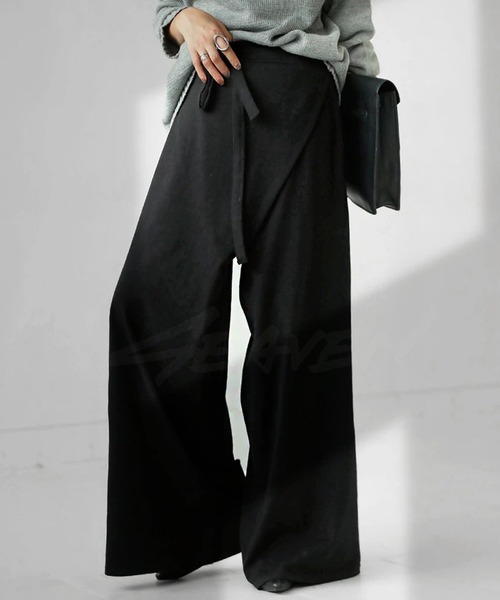 antiqua(アンティカ)の「REC PANTS レックロングパンツ(その他パンツ・レディース・ブラック・FREE)」の2枚目の写真
