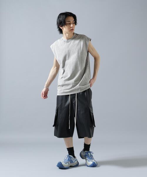 DANKE SCHON（ダンケシェーン）の「【WEB&DEPOT限定】DankeSchon/ダンケシェーン/CHEMICAL NOSLEEVES（Tシャツ/カットソー・メンズ・グレー/ブラック・L/S/M）」の6枚目の写真