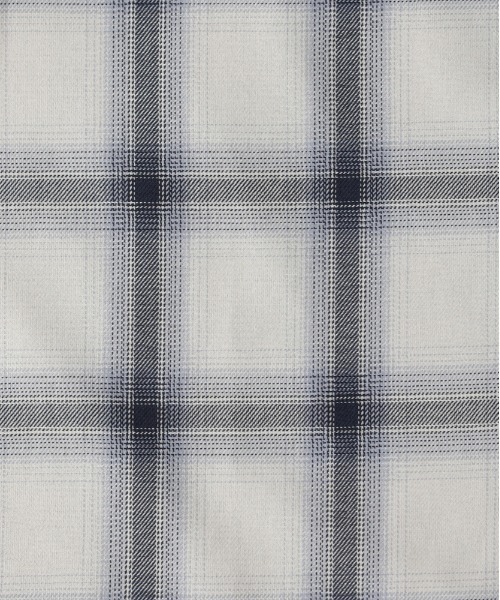 BACK NUMBER（バックナンバー）の「【BACK NUMBER】レイヤード風チェックシャツ (ビンテージ風 / ライトアウター / スウェットコンビ)（シャツ/ブラウス・メンズ・ブルー/ブラウン/ブラック・S/M/L/XL）」の19枚目の写真