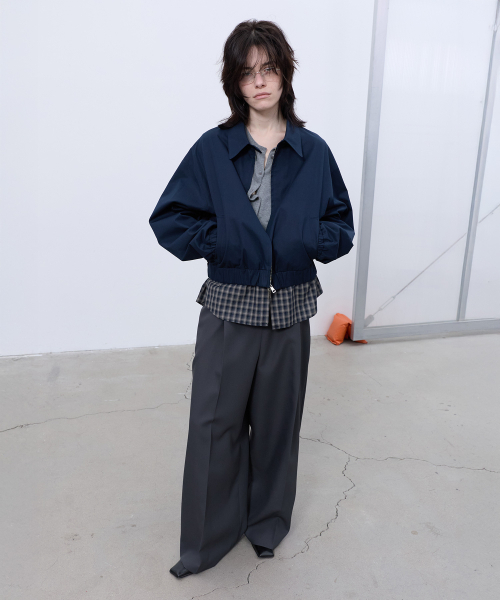 LCDC TM(エルシーディーシーティーエム)の「CHECK DETAIL BLOUSON JACKET (NAVY)(その他アウター・レディース・その他・OS)」の14枚目の写真