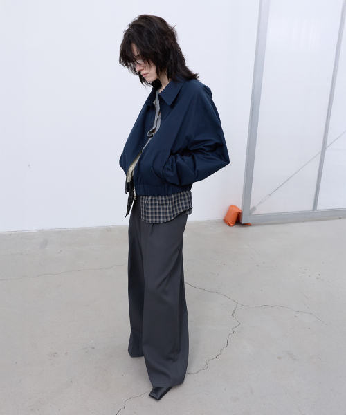 LCDC TM(エルシーディーシーティーエム)の「CHECK DETAIL BLOUSON JACKET (NAVY)(その他アウター・レディース・その他・OS)」の15枚目の写真