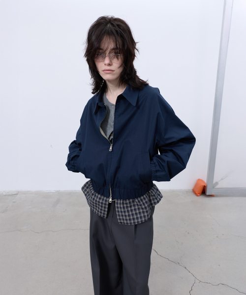 LCDC TM(エルシーディーシーティーエム)の「CHECK DETAIL BLOUSON JACKET (NAVY)(その他アウター・レディース・その他・OS)」の9枚目の写真
