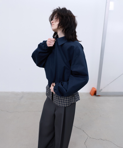 LCDC TM(エルシーディーシーティーエム)の「CHECK DETAIL BLOUSON JACKET (NAVY)(その他アウター・レディース・その他・OS)」の10枚目の写真