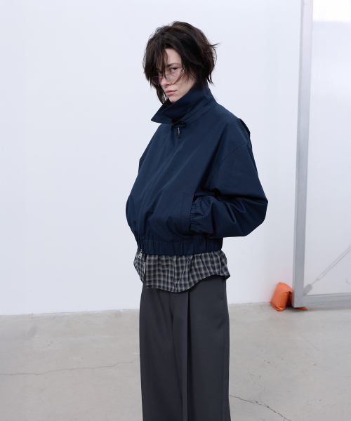LCDC TM(エルシーディーシーティーエム)の「CHECK DETAIL BLOUSON JACKET (NAVY)(その他アウター・レディース・その他・OS)」の11枚目の写真