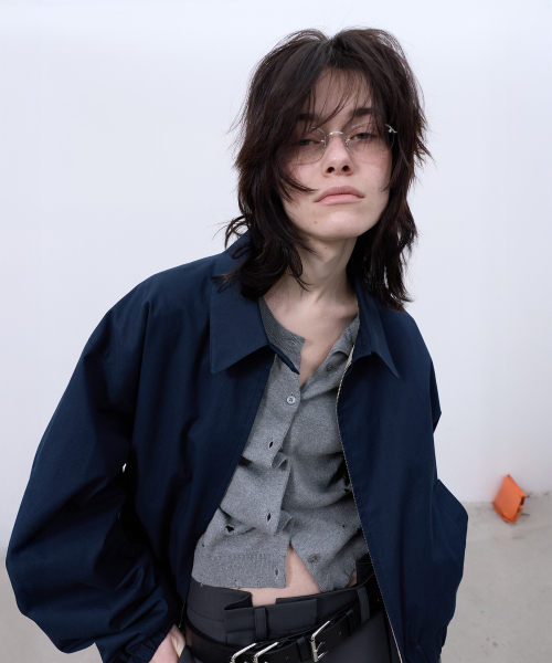 LCDC TM(エルシーディーシーティーエム)の「CHECK DETAIL BLOUSON JACKET (NAVY)(その他アウター・レディース・その他・OS)」の3枚目の写真