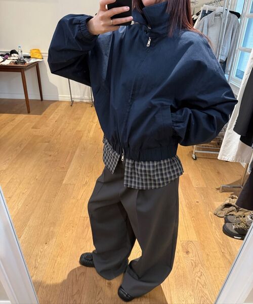 LCDC TM(エルシーディーシーティーエム)の「CHECK DETAIL BLOUSON JACKET (NAVY)(その他アウター・レディース・その他・OS)」の5枚目の写真