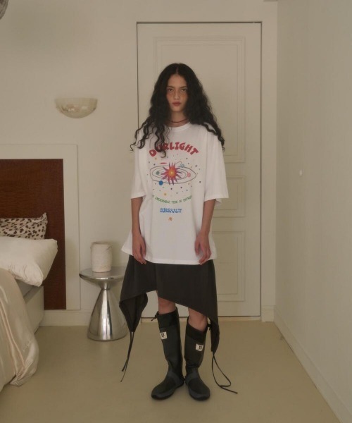 oursaalty（アウアソルティ）の「SAALTY SPACE OVERFIT T-SHIRT（Tシャツ/カットソー・レディース・スモークグレー/ホワイト・FREE）」の12枚目の写真