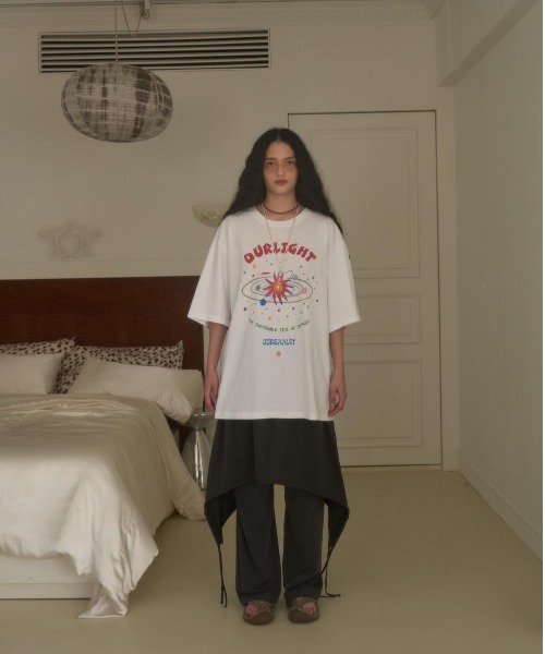 oursaalty（アウアソルティ）の「SAALTY SPACE OVERFIT T-SHIRT（Tシャツ/カットソー・レディース・スモークグレー/ホワイト・FREE）」の13枚目の写真