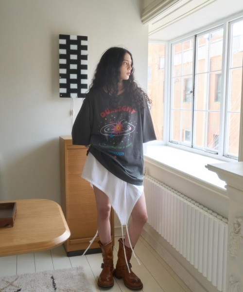 oursaalty（アウアソルティ）の「SAALTY SPACE OVERFIT T-SHIRT（Tシャツ/カットソー・レディース・スモークグレー/ホワイト・FREE）」の20枚目の写真