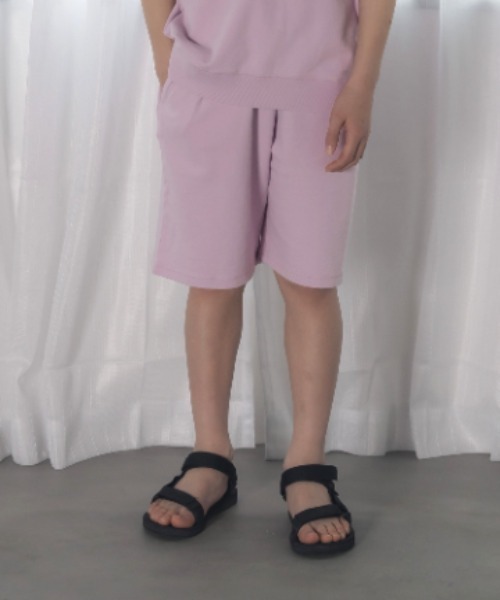 MAKE YOUR DAY（メイクユアデイ）の「セットアップできるビンテージウォッシュ5分丈パンツ■150.160cm（その他パンツ・キッズ・ラベンダー/グリーン・150/160）」の6枚目の写真