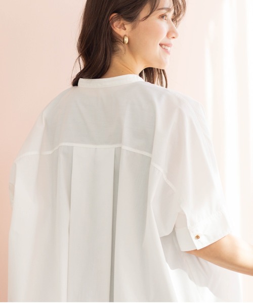SHOO・LA・RUE（シューラルー）の「【体型カバー/洗濯機可】インせず着られる　デニムライクシャツ（シャツ/ブラウス・レディース・ホワイト/ブルー/ブラック・00）」の8枚目の写真