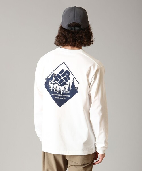 Columbia(コロンビア)の「UVカット Columbia/アーバンハイクグラフィック ロングスリーブTシャツ/コロンビア(Tシャツ/カットソー・メンズ・ブラック/パープル/ホワイト/ホワイト系その他/グリーン/ホワイト系その他2/ブラック系その他/ブルー/グリーン系その他2/グリーン系その他/ブラック系その他2/ホワイト系その他3/ネイビー/ホワイト系その他4・L/XL/M/S)」の3枚目の写真