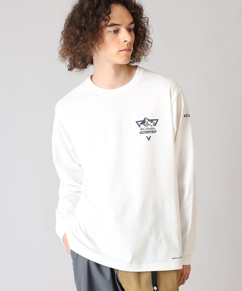 Columbia(コロンビア)の「UVカット Columbia/アーバンハイクグラフィック ロングスリーブTシャツ/コロンビア(Tシャツ/カットソー・メンズ・ブラック/パープル/ホワイト/ホワイト系その他/グリーン/ホワイト系その他2/ブラック系その他/ブルー/グリーン系その他2/グリーン系その他/ブラック系その他2/ホワイト系その他3/ネイビー/ホワイト系その他4・L/XL/M/S)」の2枚目の写真