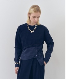 Nove sweat denim CS ノーヴェスウェットデニムカットソー