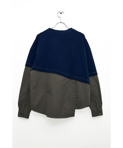 Muel Chic(ミュエルシック)の「Nove sweat denim CS ノーヴェスウェットデニムカットソー(その他トップス・レディース・ブルー/ブラック/インディゴブルー・FREE)」の12枚目の写真