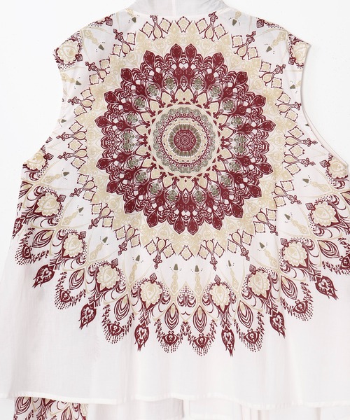 チャイハネ（チャイハネ）の「【チャイハネ】レレリアベスト型変形MEN'Sカーディガン（カーディガン/ボレロ・メンズ・ブルー/ブラック/ホワイト・FREE）」の7枚目の写真