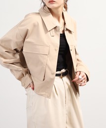 OMNES（オムネス）の「ツイル衿2WAY 立体ポケットショート丈ブルゾン（ブルゾン）」