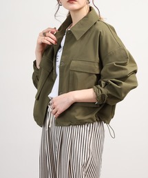 FUNALIVE（ファンアライブ）の「ツイル衿2WAY 立体ポケットショート丈ブルゾン（ブルゾン）」