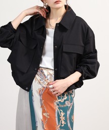 OMNES（オムネス）の「ツイル衿2WAY 立体ポケットショート丈ブルゾン（ブルゾン）」