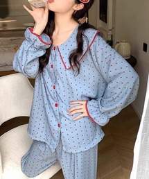 WEGO（ウィゴー）の「2点セットフリルカラールームウェア（ルームウェア/パジャマ）」