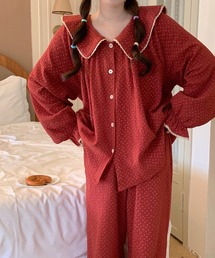 WEGO（ウィゴー）の「2点セットフリルカラールームウェア（ルームウェア/パジャマ）」