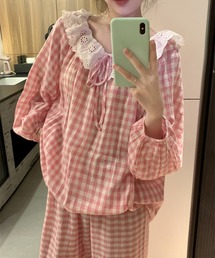 WEGO（ウィゴー）の「2点セットフリルカラールームウェア（ルームウェア/パジャマ）」