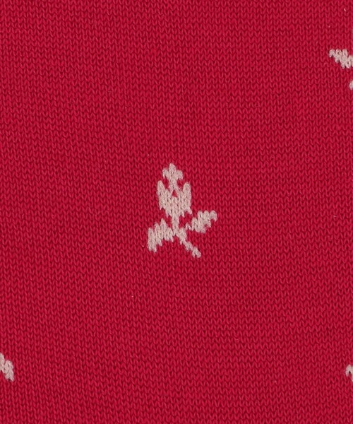 babaco（ババコ）の「＜babaco＞タイニーフラワー ソックス（ソックス/靴下・レディース・ネイビー/レッド・FREE）」の3枚目の写真