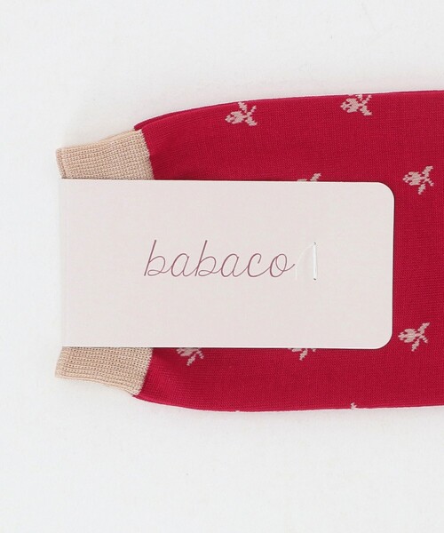 babaco（ババコ）の「＜babaco＞タイニーフラワー ソックス（ソックス/靴下・レディース・ネイビー/レッド・FREE）」の5枚目の写真