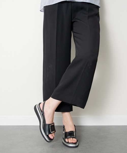 inter-chaussures(インターショシュール)の「【INTER-CHAUSSURES】バックルウエッジバックバンドサンダル(I62100)(サンダル・レディース・ホワイト/ブラック/シルバー・37/36/35/39)」の14枚目の写真