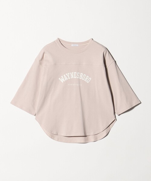 A DAY IN THE LIFE UNITED ARROWS(アデイインザライフユナイテッドアローズ)の「プリント フットボールT 7分袖 <A DAY IN THE LIFE>(Tシャツ/カットソー・レディース・ネイビー/ライトピンク/オフホワイト/グレー系・FREE)」の19枚目の写真