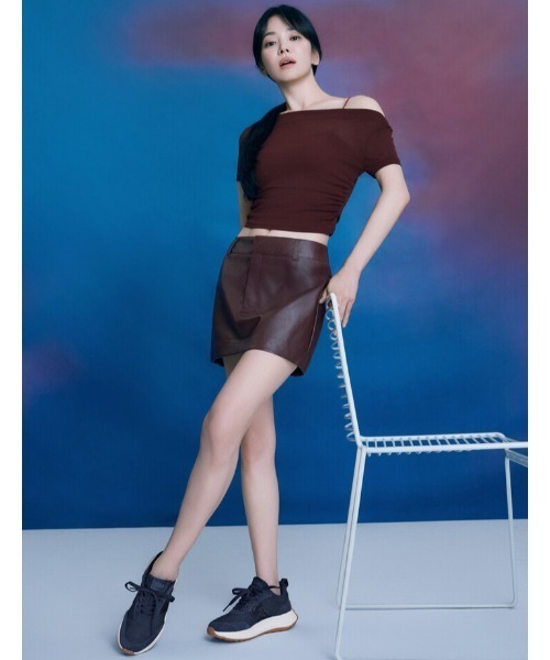 fitflop(フィットフロップ)の「F-MODE フロークリスタル デニム/スエード スニーカー(スニーカー・レディース・ネイビー・US6.5/US7/US7.5/US6/US8)」の8枚目の写真