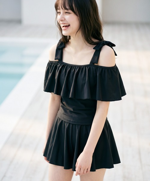 SWIM】ペプラムラッシュガード【UVカット】（水着）｜kate spade new