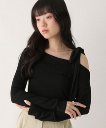 オフショルリボンカットソー 668902