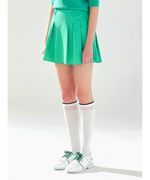 Aラインプリーツショートパンツ GREEN