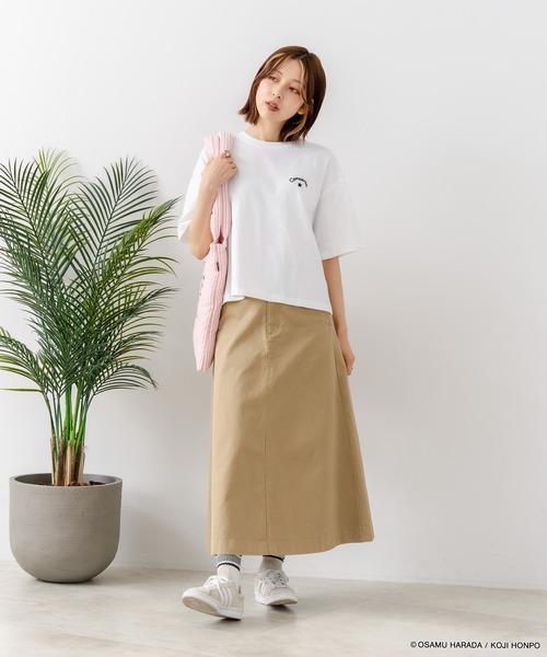 LB/S （エルビーエス）の「【CONVERSE/コンバース】【着るだけでコーディネートの主役に！】CONVERSE×OSAMUGOODS 天竺 BETTY サガラ刺繍Ｔシャツ キャラクター カジュアル レトロポップ ギフト（Tシャツ/カットソー・レディース・サックスブルー/ホワイト・MEDIUM/LARGE）」の5枚目の写真