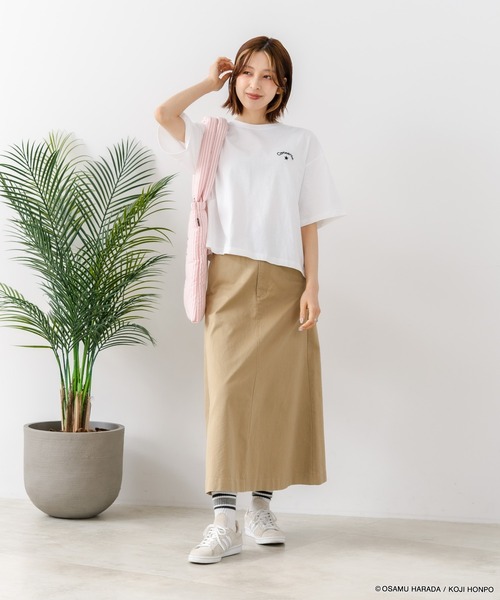 LB/S （エルビーエス）の「【CONVERSE/コンバース】【着るだけでコーディネートの主役に！】CONVERSE×OSAMUGOODS 天竺 BETTY サガラ刺繍Ｔシャツ キャラクター カジュアル レトロポップ ギフト（Tシャツ/カットソー・レディース・サックスブルー/ホワイト・MEDIUM/LARGE）」の7枚目の写真
