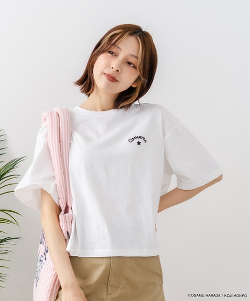 LB/S （エルビーエス）の「【CONVERSE/コンバース】【着るだけでコーディネートの主役に！】CONVERSE×OSAMUGOODS 天竺 BETTY サガラ刺繍Ｔシャツ キャラクター カジュアル レトロポップ ギフト（Tシャツ/カットソー・レディース・サックスブルー/ホワイト・MEDIUM/LARGE）」の10枚目の写真