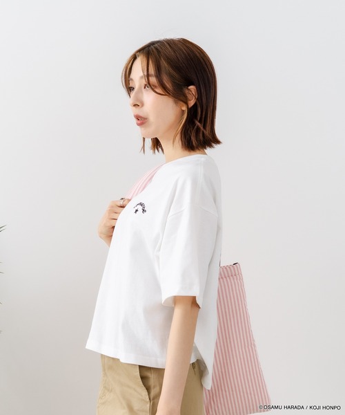 LB/S （エルビーエス）の「【CONVERSE/コンバース】【着るだけでコーディネートの主役に！】CONVERSE×OSAMUGOODS 天竺 BETTY サガラ刺繍Ｔシャツ キャラクター カジュアル レトロポップ ギフト（Tシャツ/カットソー・レディース・サックスブルー/ホワイト・MEDIUM/LARGE）」の11枚目の写真