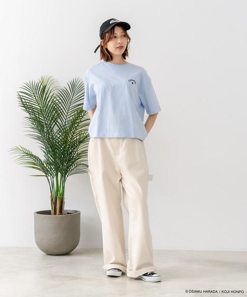 LB/S （エルビーエス）の「【CONVERSE/コンバース】【着るだけでコーディネートの主役に！】CONVERSE×OSAMUGOODS 天竺 BETTY サガラ刺繍Ｔシャツ キャラクター カジュアル レトロポップ ギフト（Tシャツ/カットソー・レディース・サックスブルー/ホワイト・MEDIUM/LARGE）」の22枚目の写真