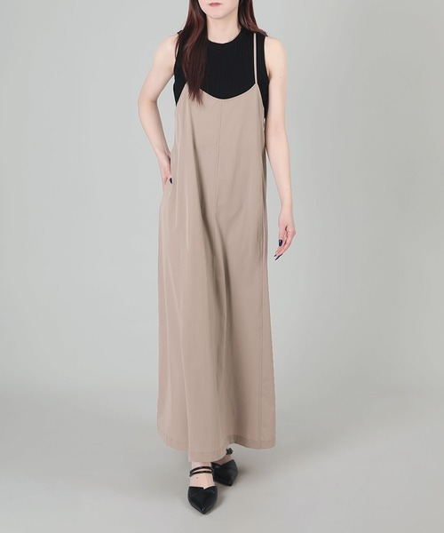 aimoha（アイモハ）の「バックリボンキャミソールワンピース【UVケア】（ワンピース・レディース・ダークグレー/ブラック/グレイッシュベージュ・FREE）」の3枚目の写真