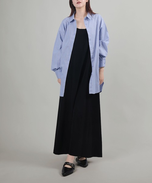 aimoha（アイモハ）の「バックリボンキャミソールワンピース【UVケア】（ワンピース・レディース・ダークグレー/ブラック/グレイッシュベージュ・FREE）」の11枚目の写真