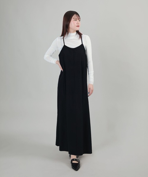 aimoha（アイモハ）の「バックリボンキャミソールワンピース【UVケア】（ワンピース・レディース・ダークグレー/ブラック/グレイッシュベージュ・FREE）」の4枚目の写真