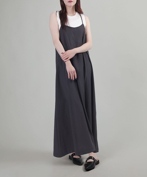 aimoha（アイモハ）の「バックリボンキャミソールワンピース【UVケア】（ワンピース・レディース・ダークグレー/ブラック/グレイッシュベージュ・FREE）」の17枚目の写真
